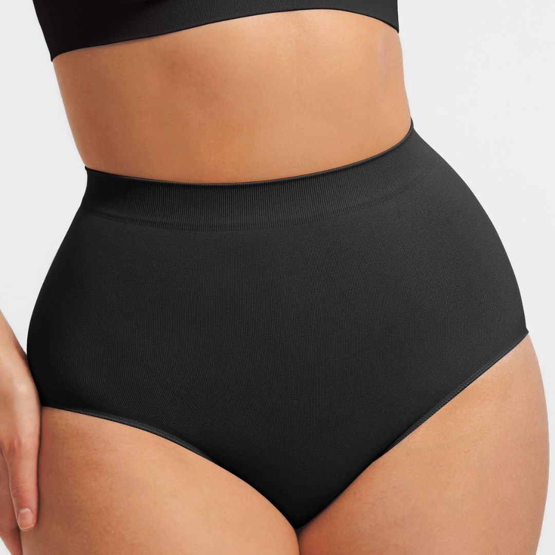 Culotte Haute Antibactérienne Sans Couture – Ventre Plat & Fesses Galbées