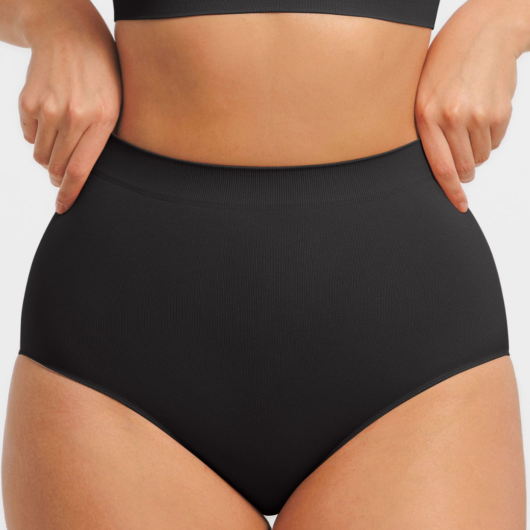 Culotte Haute Antibactérienne Sans Couture – Ventre Plat & Fesses Galbées