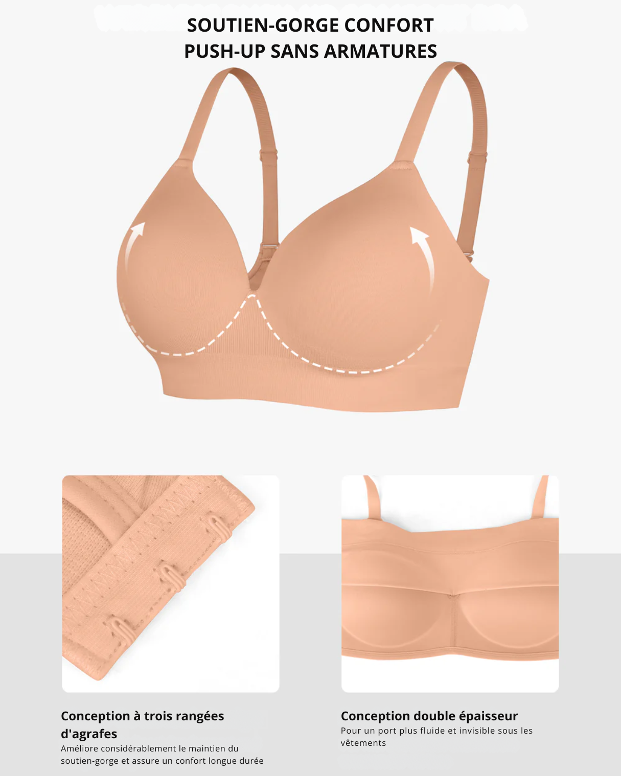 Brassière confort double couche
